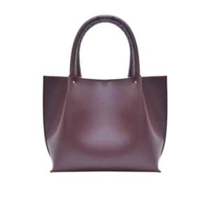 Bagelica Maroon Leather Handbag