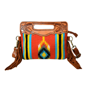 Bagelica Boho Tribal Crossbody Bag – Handwoven Southwest Style