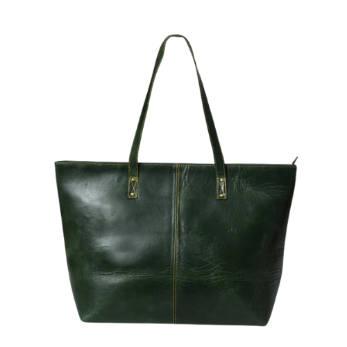 Bagelica Verde Executive Leather Shoulder Bag
